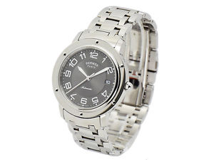 Pre-Owned HERMES Clipper Classic Automatic Gray Dial Men's Watch CP2.810, ML