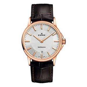 Edox Women's 57001 37R AIR Les Bemonts Analog Display Swiss Quartz Brown Watch