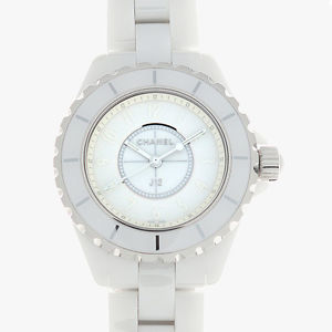 Pre-owned CHANEL J12 White phantom 10th Anniversary Model World Limited 2000