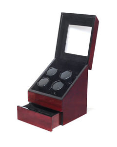 Orbita Quattro Executive Burlwood Automatic Watch Winder -