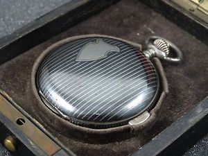 COLLECTABLE LIP MINUTE REPEATER SILVER NIELLO POCKET WATCH HIGH GRADE MOVEMENT