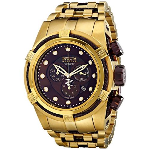 Invicta Men's 12740 Bolt Analog Display Swiss Quartz Gold Watch