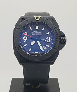 Very Rare Limited Edition Automatic S.T.Dupont RAID GMT French Police PVD Watch
