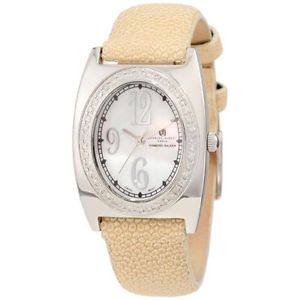 18311-WF Charles Hubert, Paris Women's 18311 WF Diamond Baleen Collection Stainl