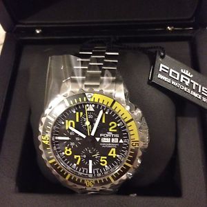 FORTIS B-42 Marinemaster Yellow Chronograph