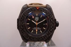 VINTAGE VDB T1 GMT CARBON FIBER 3 STRAPS HANDMADE LIMITED 10 PCS NEW RARE 1200M