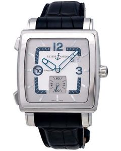 ULYSSE NARDIN QUADRATO DUAL TIME DATE & SUB-SECONDS AUTOMATIC MEN'S WATCH $8,800