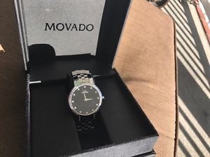 Movado Men's 606237 "Faceto" Stainless Steel Bracelet Watch