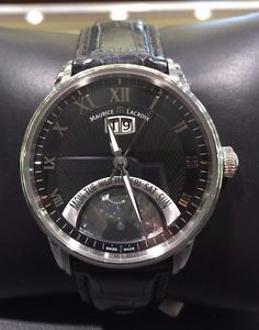 Maurice Lacroix Jours Retrograde Leather Band Men's Watch MP6358-SS001-31E