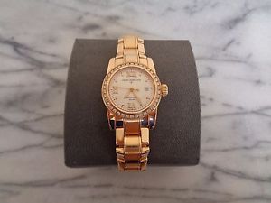 Ladies Stainless Steel 18k Gold 