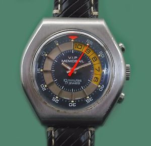 Vintage 70s Yacht Sailing Race Counter Chronograph V.I.P. MEMOSAIL Valjoux Mov-t