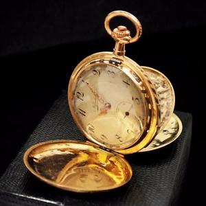 GORGEOUS SWISS 1900' REPEATER  POCKET WATCH IN 18K SOLID ROSE GOLD W/ ENGRAVING