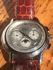 Zenith El Primero Chronomaster moon phase calendar 01.0240.410 extra full set