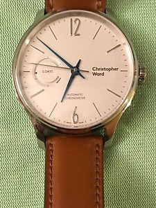 Christopher Ward C1 Grand Malvern automatic watch, COSC, Shell Cordovan strap