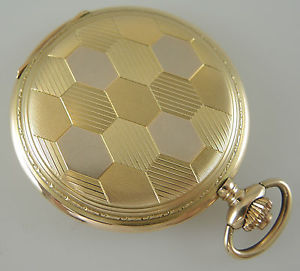 Unusual 14K Gold Multi Colour Gold Hunter by Levrette. Hunter Circa 1930