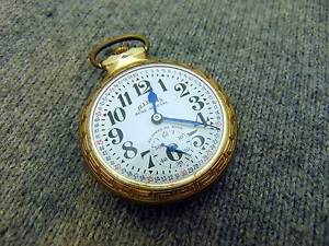 H4D Illinois BUNN SPECIAL 16s 23j 60hr Antique GF Railroad Pocket Watch c. 1930