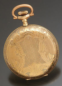 WALTHAM BALL WATCH CO. POCKET WATCH 17 JEWEL 16 SIZE GOLD FILLED HUNTER CASE