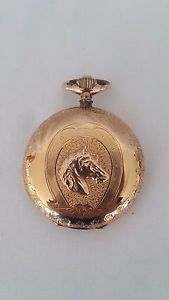Antique Ancre 16 rubis 585 14k gold pocket watch swiss bar movement