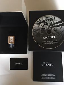 FINE CHANEL BOY-FRIEND 18K Ladies Watch Complete-with 2 boxes, book, H-4313