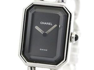 Polished CHANEL Premiere Size XL Steel Quartz Ladies Watch H0452 (BF100869)