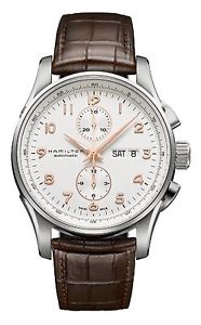 Hamilton H32766513 Maestro Automatic Brown Leaether White Dial Men's Watch