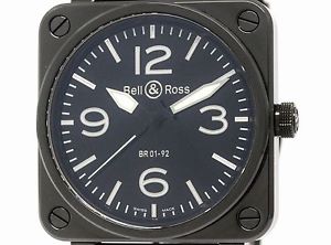 BELL & ROSS Ceramic Rubber Automatic Mens Watch   -CB BR01-92 (BF101114)