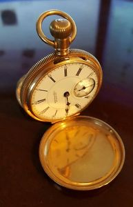1874 (142 yr Old) E. Howard & Co Boston  14k gold filled Series VI Pocket Watch