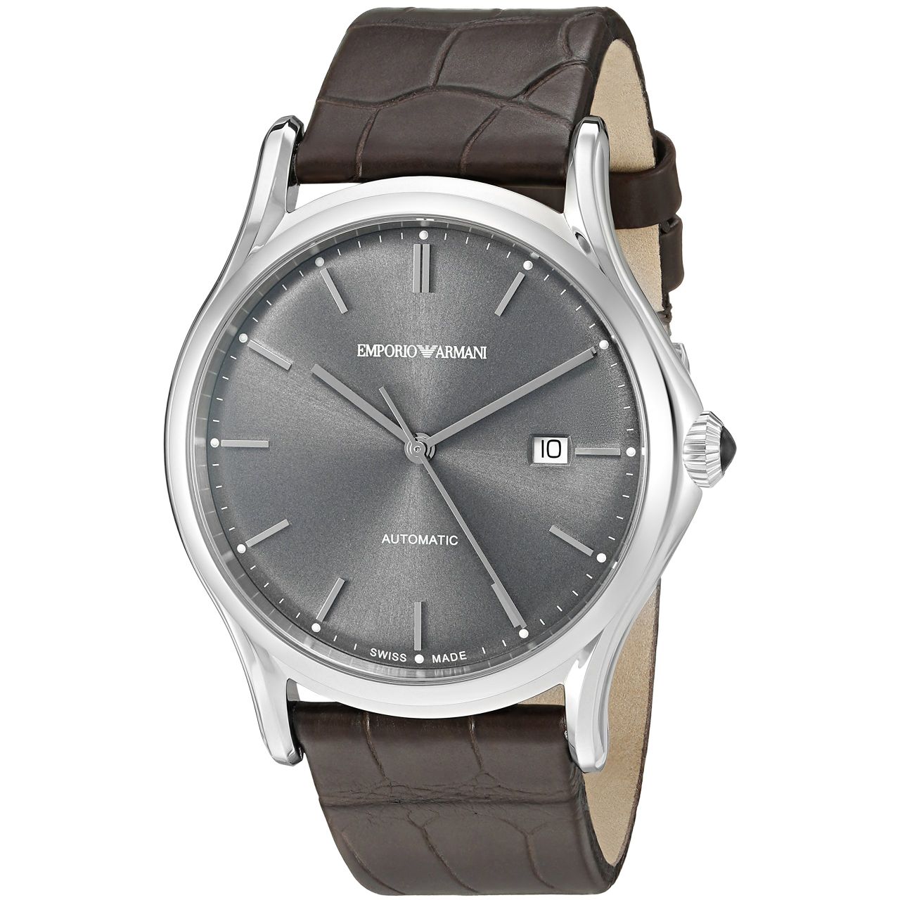 Emporio Armani Swiss Made Men's ARS3000 Analog Display Swiss Quartz Black Watch