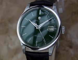 Waltham Maxim Swiss Made 1970s Men's Manual Stainless Steel Dress Watch YY17