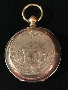 3 DIAL 19TH C. CHRONOGRAPH (?) GOLD HUNTING CASE