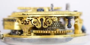 Oignon Pocket watch Circa 1710 Andreas Heilmann with Verge Chain Driven Movement