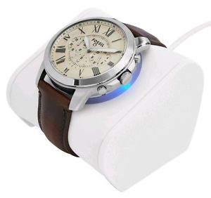 *LOT of 16* Fossil Q Grant Hybrid Smartwatch Chronograph Dark Brown FTW10001 (R)