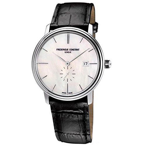 Frederique Constant 345MPW5S6 Men's Slimline Classic MOP Dial Black Strap Automa
