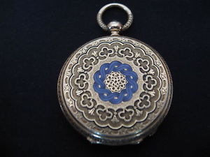 Antique 18K Solid Gold Keywind Open Face Pocket Watch Ornate Key  Estate Sale