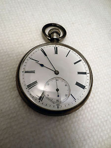 Antique Moritz Grossmann Private Label Silver Pocket Watch