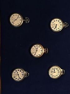 Collection of Antique Hamilton Pocket Watches- 950E, 960, Three 992Es- first run
