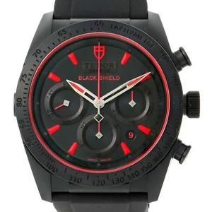 Tudor Fastrider Black Shield Rubber Mens Watch 42000CR Unworn