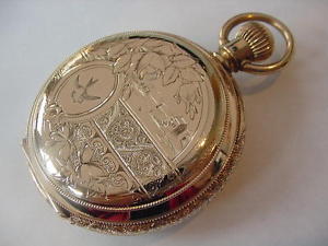 SPECTACULAR 18s MINTY 1904 ELGIN 14k SOLID GOLD MASSIVE HUNTING CASE PERFECT!