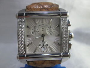 CHARRIOL GENEVE ACTOR CHRONOGRAPH CCHCXL DIAMOND SS QUARTZ MENS WATCH