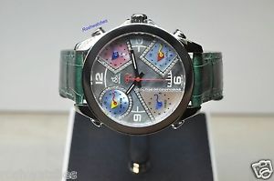 Authentic JACOB & Co JCM54PDA Five Time Zone Unisex 40mm Diamond Watch