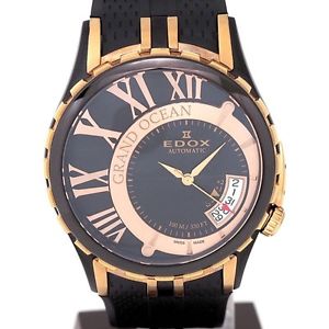 Auth EDOX Grand Ocean 82007-357RN-NIR Men's Automatic SS&Rubber 183883