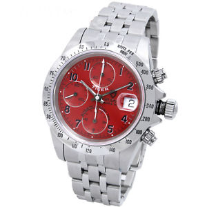 Pre-Owned TUDOR Chrono Time Tiger 79280 Automatic Red Dial Men's Watch, LL
