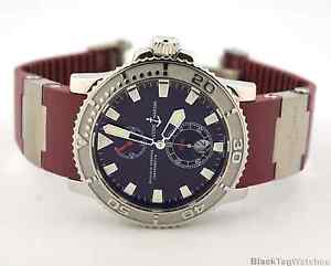 Ulysse Nardin Maxi Marine Diver Automatic Chronometer Burgundy 263-33-3/95