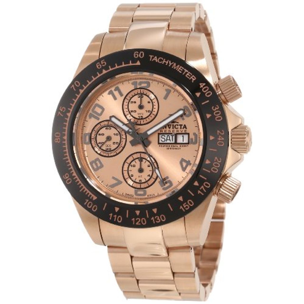 Invicta Men's 10938 Speedway Automatic Chronograph Rose Dial Watch