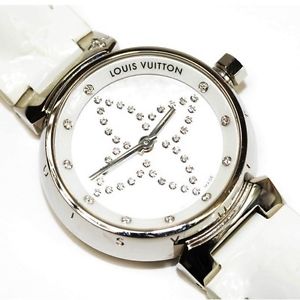 Louis Vuitton Tambour Forever Q12M60 Diamond Diamonds Watch Used Rare