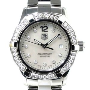 Auth TAGHeuer Aquaracer WAF1416.BA0813 Women's Quartz SS&Diamond 139118