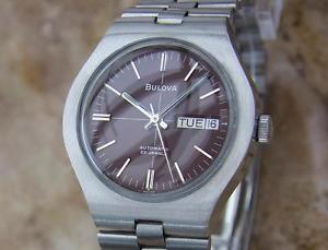 Bulova N3 Swiss Made Vintage 1970s Mens 37mm Automatic Stainless St Watch YY41