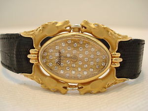 HAUT Carrera y Carrera / Dianoor Cheval 750 Gold 52 Diamants Femme Montre