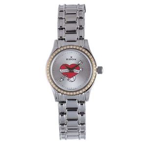 Edox 31158 318D A Womens Silver Dial Analog Quartz Watch
