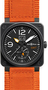 BR-03-51-GMT-CARBON | BELL & ROSS AVIATION | BRAND NEW AUTHENTIC AUTOMATIC WATCH